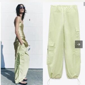 Lime green cargo pants